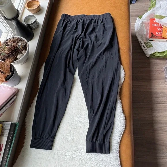 Athleta Jogger Pants Women's Medium Black Athleisure Lounge Active Zipper - Picture 9 of 9